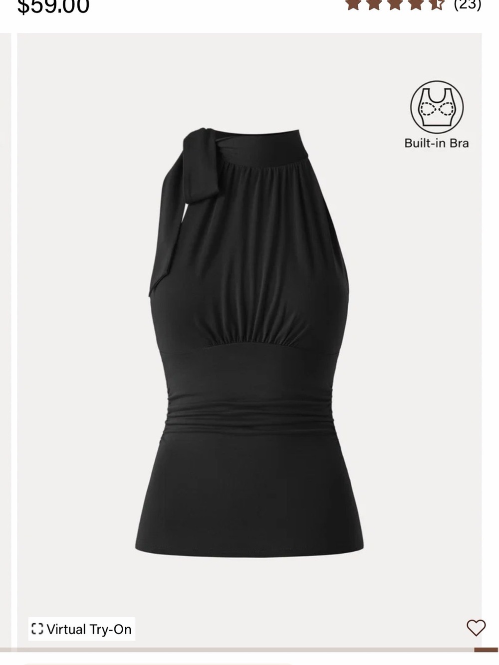 OGL Black Halter Tank Top